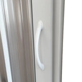 "Flex" 3-zijdige douchecabine met brede band, centrale opening en inklapbaar ontwerp 80x80x80x185cm