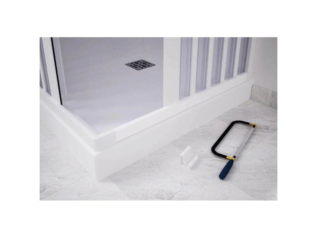 PVC-badkamerscherm, Flex-model, met centrale opening, 70x170x150 cm