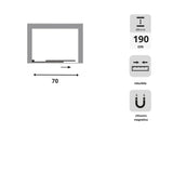 Vaste Douchewand "Acril" Pastelwit 87x90x190cm