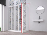 acril fissa vaste douchewand voor acril douchecabines hoogwaardige afwerking stabiele constructie uitbreiding op porta Marte New en Venere New Flex