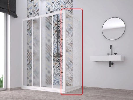 acril fissa vaste douchewand voor acril douchecabines hoogwaardige afwerking stabiele constructie uitbreiding op porta Marte New en Venere New Flex