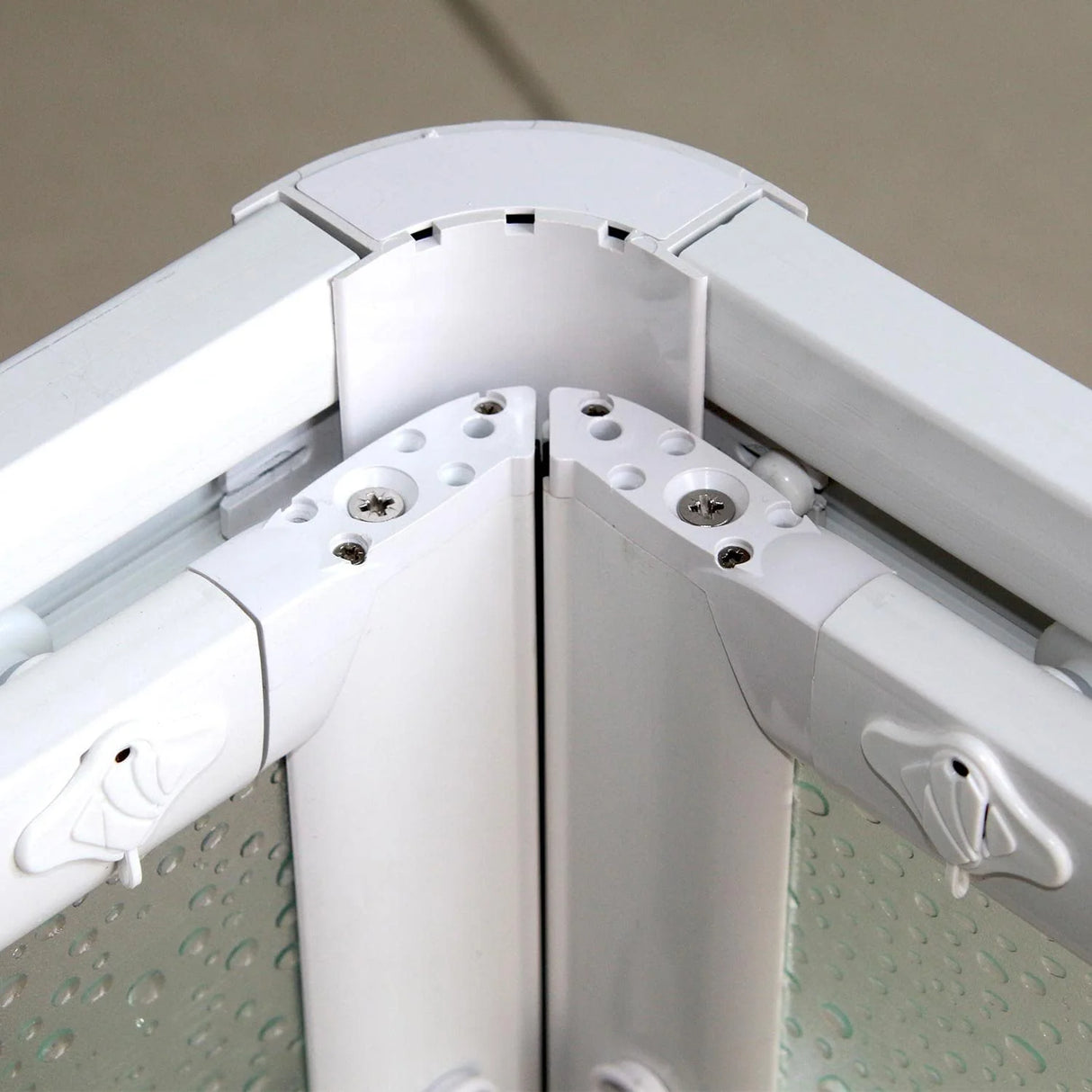 "Acril" Acrylic Shower Stall with PVC Profiles Lateral opening 3-Sided 110x100x190cm