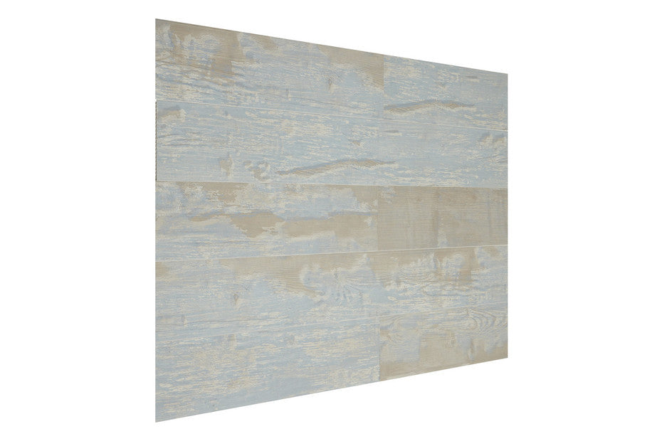 grosfillex element compact premium cabane blauw pvc wandpanelen houtlook 120 x 15,4 cm voor wand en plafond