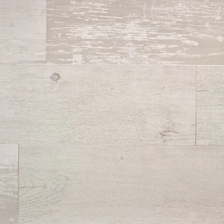 Grosfillex Element Compact Premium Cabane wit PVC wandpanelen met houtlook. 3,33 m² per verpakking. Vochtbestendig lichtgewicht en eenvoudig te installeren met elegante V-groef voor moderne interieurs.