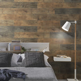 grosfillex element compact premium megeve bruin pvc wandpanelen houtlook 120 x 15,4 cm voor wand en plafond