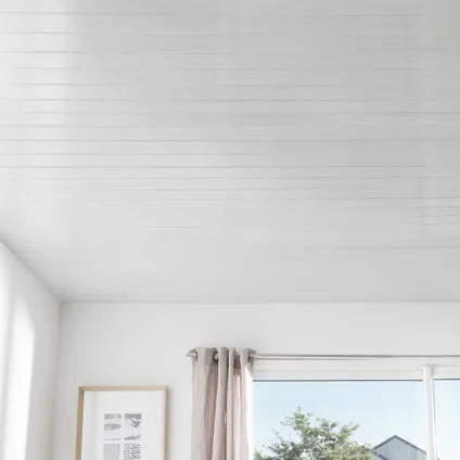 grosfillex pvc wandpanelen gebleekt houtlook 400x37,5cm tand en groef voor interieur muren waterbestendig en onderhoudsvriendelijk