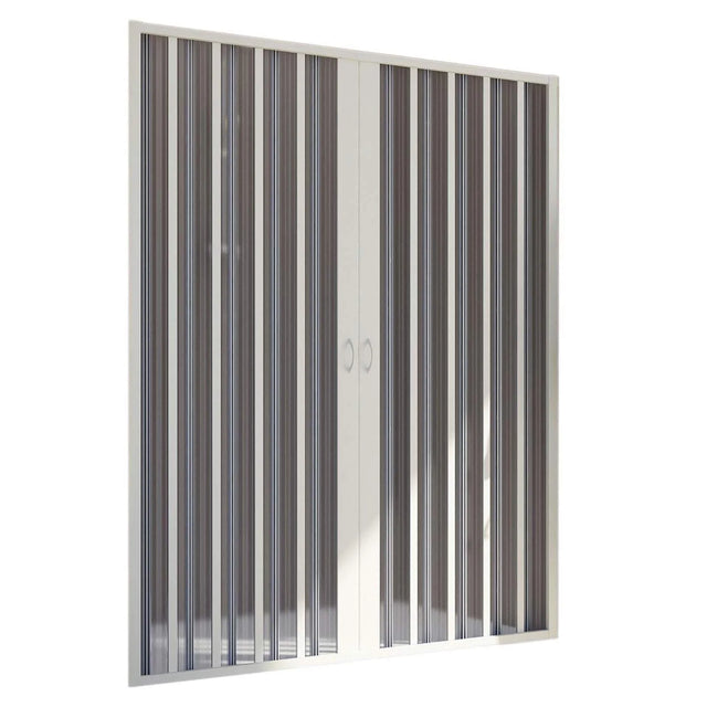 marte new flex douchescherm met middensluiting transparante lamellen witte pvc profielen verstelbaar ontwerp hoogte 185 cm ruimtebesparende douchewand