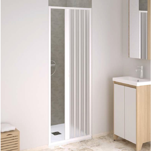 nova point douchescherm met zijopening kunststof vouwscherm verstelbaar van 80 tot 110 cm hoogte 185 cm ruimtebesparend ontwerp voor douche