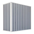 nova vasca hoekdouchecabine met centrale opening witte pvc profielen balgopening magnetische sluiting verstelbaar van 70 x 140 tot 70 x 170 cm