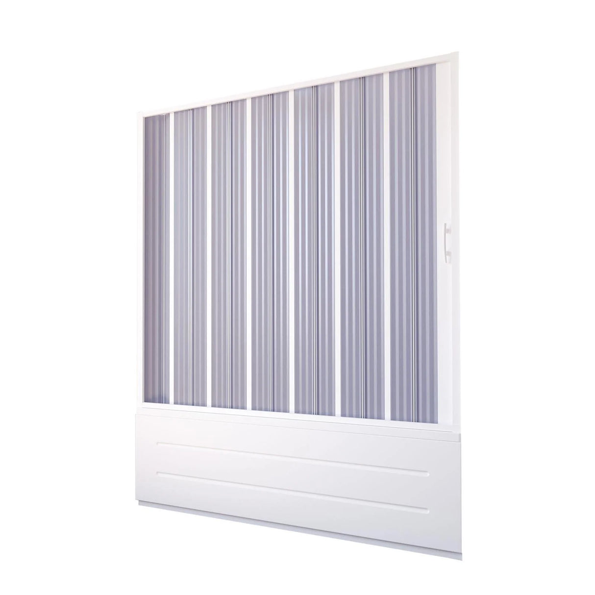 vasca marte new flex badscherm met zijsluiting witte pvc profielen balgopening magnetische sluiting verstelbaar van 140 tot 170 cm ruimtebesparend ontwerp