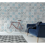 grosfillex element compact premium accent kit andaluz blue pvc wandpanelen 120 x 15,4 cm blauw accentpaneel